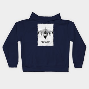 Fighter Jet Born P10 Kids Hoodie